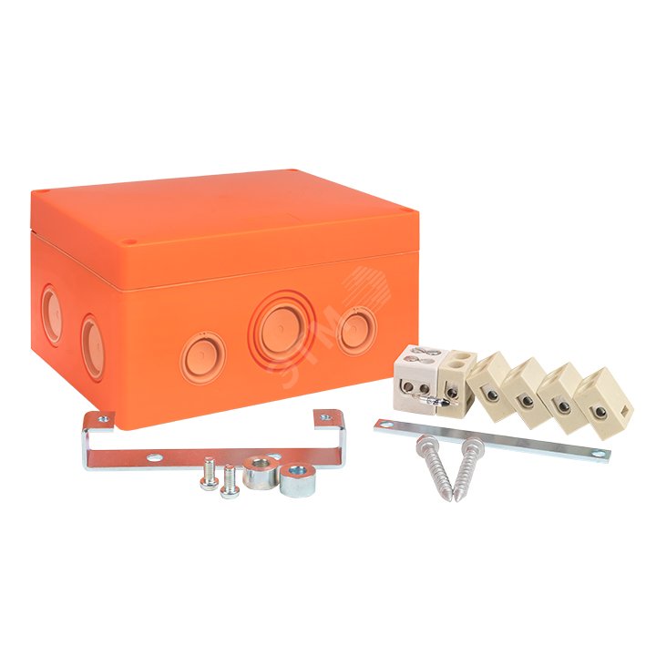 Коробка распаячная огнестойкая (176х126х74) 5 кк/1,5-10мм/12 мв IP66 PROxima