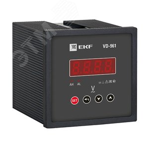 Вольтметр цифровой VD-961 на панель (96х96) однофазный PROxima