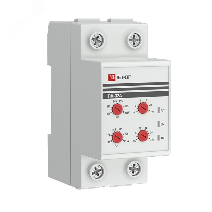 Реле напряжения RV-32A сквозное подключение PROxima