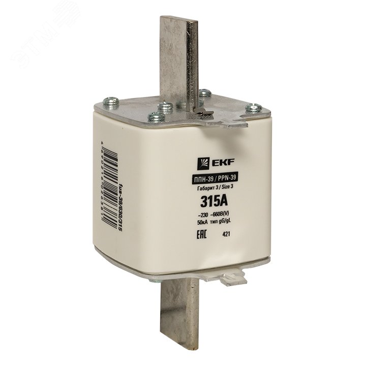 Вставка плавкая ППН-39 630/315А габарит 3