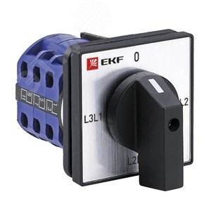 Переключатель кулачковый ПК-1-73 10А 3P для вольтметра линейное напряжение PROxima