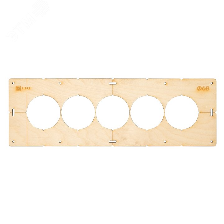 Шаблон для подрозетников c 5 отв. диам. 68 мм Expert