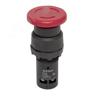 Кнопка SW2C-11MZ повортная красная Грибок 1з+1р