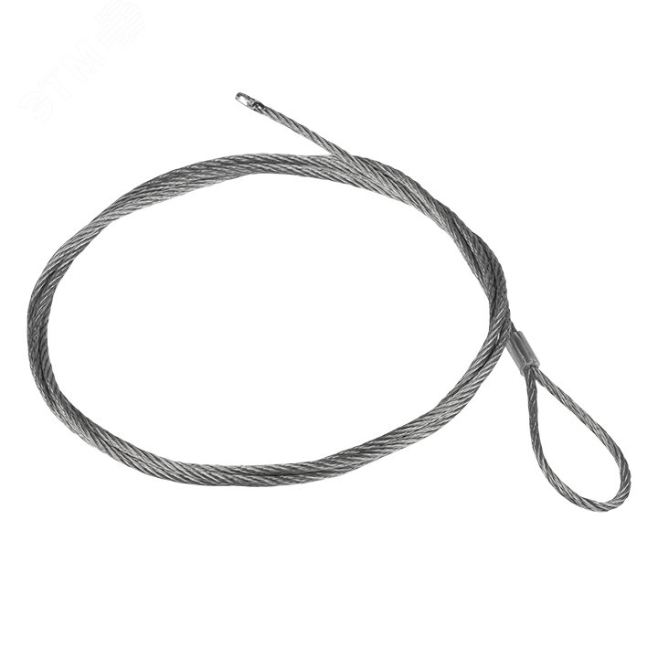 Трос стальной с петлей L=7м (2мм)