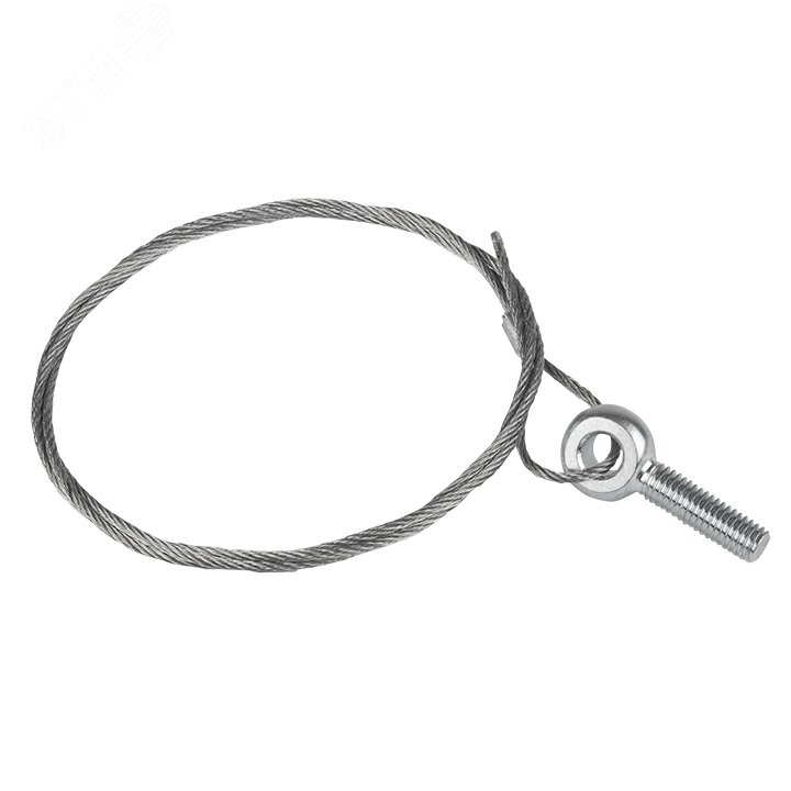 Трос стальной с рым-болтом М8 L=2м (2мм)