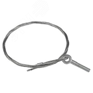 Трос стальной с рым-болтом М6 L=3м (2мм)