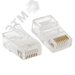 Коннектор RJ-45 TERACOM неэкранированный 8P8C Cat.5E универсальный (упак.50шт)