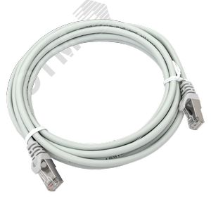 Патч-корд TERACOM PRO Cat.5E экранированный FTP оболочка LSZH серый (3.0м)