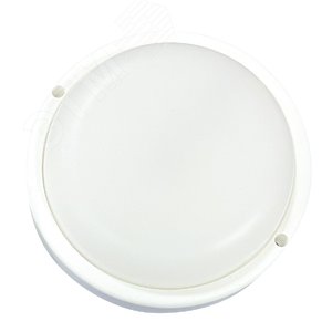 Светильник светодиодный ДПО-12Вт 960 лм 4000K IP65 ЖКХ круг с оптико-акустическим датчиком движения Luma