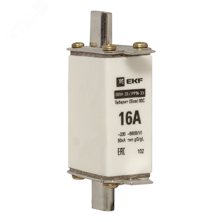 Вставка плавкая ППН-33 100/16А габарит 00С