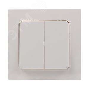 Стокгольм Механизм Выключателя 2-кл. проходного 10А в/к белый