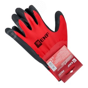 Перчатки рабочие PROFI с рельефным латексным покрытием (размер 10)