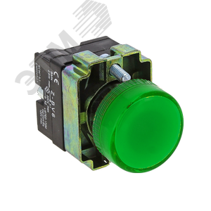 Лампа сигнальная BV63 зеленая с подсветкой