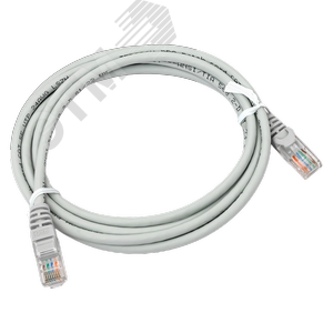 Патч-корд TERACOM PRO Cat.5E неэкранированный UTP оболочка LSZH серый (2.0м)