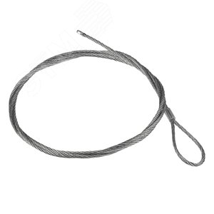 Трос стальной с петлей L=1м (2мм)