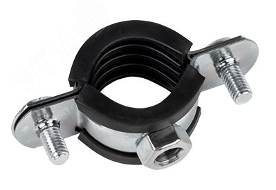 Хомут стальной 2 1/2 (75-80мм), с уплотнителем