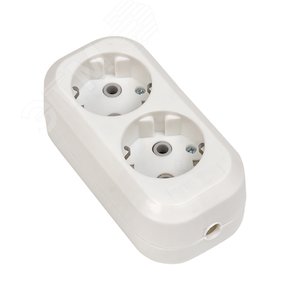 Колодка 2 гнезда c заземлением 16А Эксперт