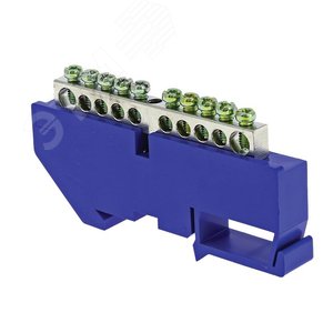 Шина нулевая PE 63.8 (DIN изолятор)