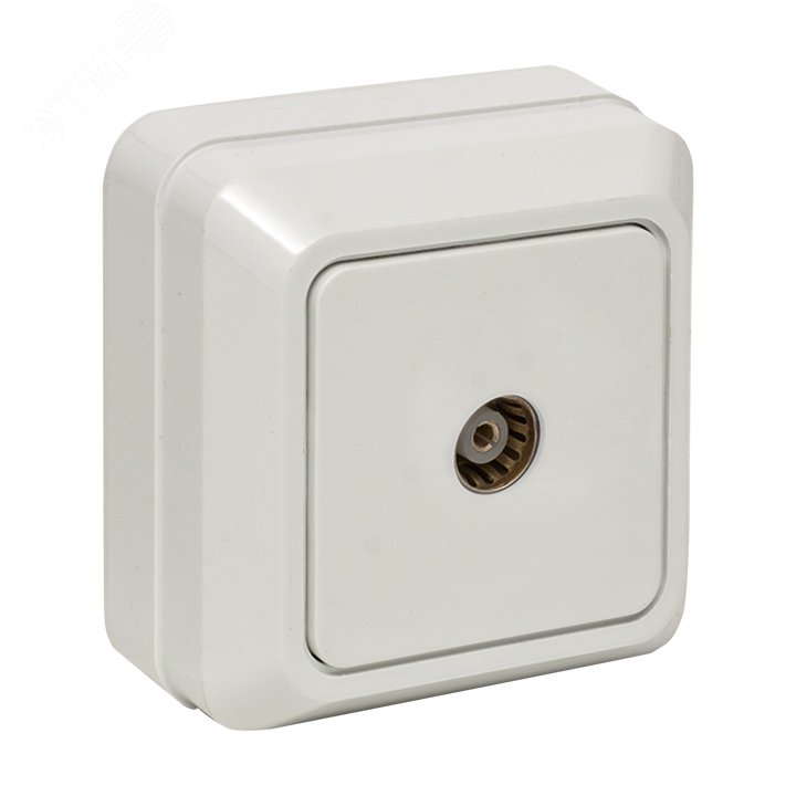 Рим Розетка телевизионная TV 75Ом 5-862МГц белая