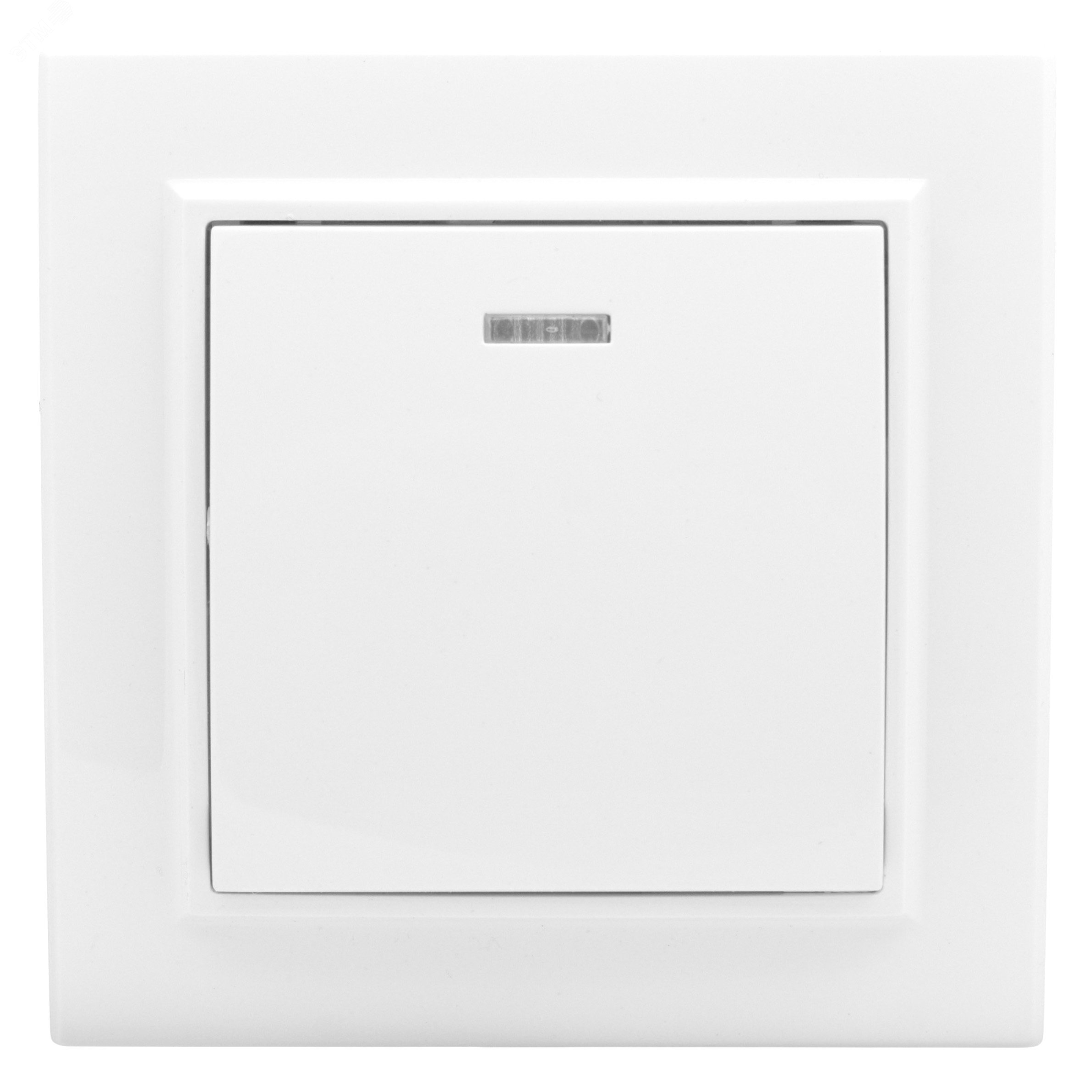 Выключатель Минск 1-клавишный СП с индикатором 10А белый