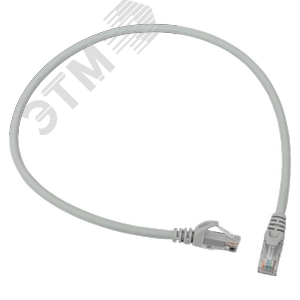 Патч-корд TERACOM PRO Cat.6 неэкранированный UTP оболочка LSZH серый (0.5м)