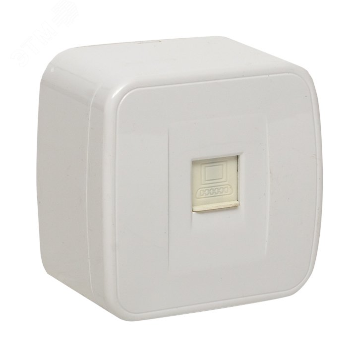 Розетка Минск RJ-45 1-местная ОП 1А 120В белая