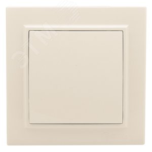 Выключатель одноклавишный СП проходной 10А бежевый Минск