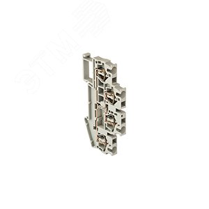 Колодка клеммная самозажимная двойная JXB-ST-2.5 24А серая PROxima