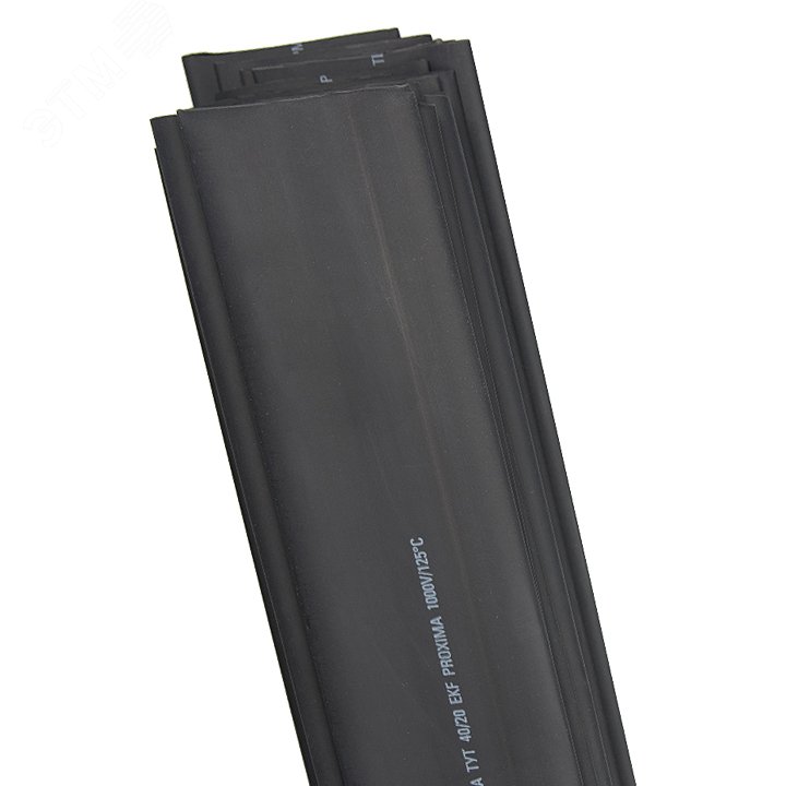 Трубка термоусаживаемая ТУТ нг 30/15 черная в отрезках по 1м PROxima