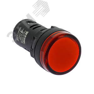 Лампа AD16-22HS LED матрица 22мм красный