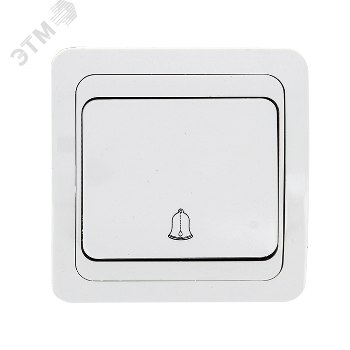 Лондон Кнопка звонка 10А белая
