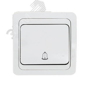 Лондон Кнопка звонка 10А белая