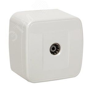 Розетка Минск TV 1-местная ОП 75Ом 5-862МГц белая