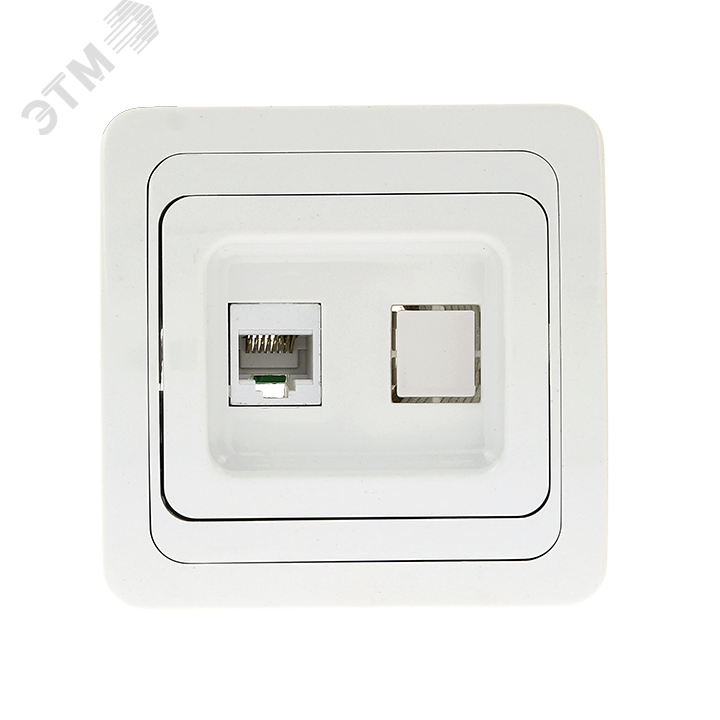 Лондон Розетка компьютерная RJ45 белая
