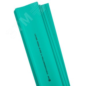 Трубка термоусаживаемая ТУТ нг 25/12,5 зеленая в отрезках по 1м PROxima