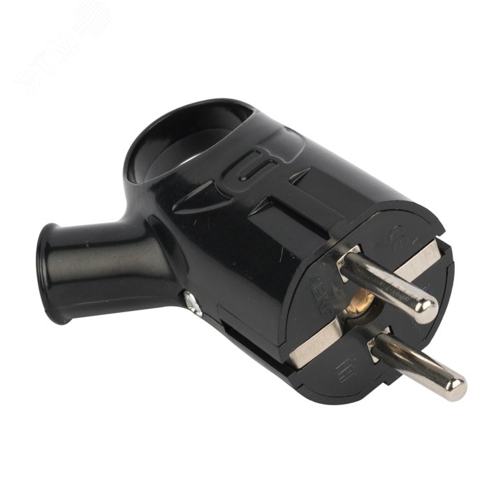 Евровилка с ушком черная 16А