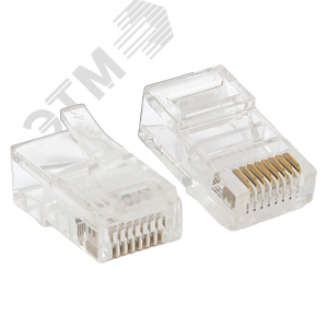Коннектор RJ-45 TERACOM неэкранированный 8P8C Cat.5E универсальный (упак.10шт)