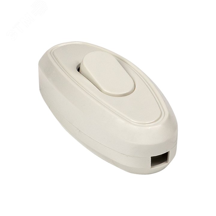 Выключатель проходной на шнур для бра белый 6А