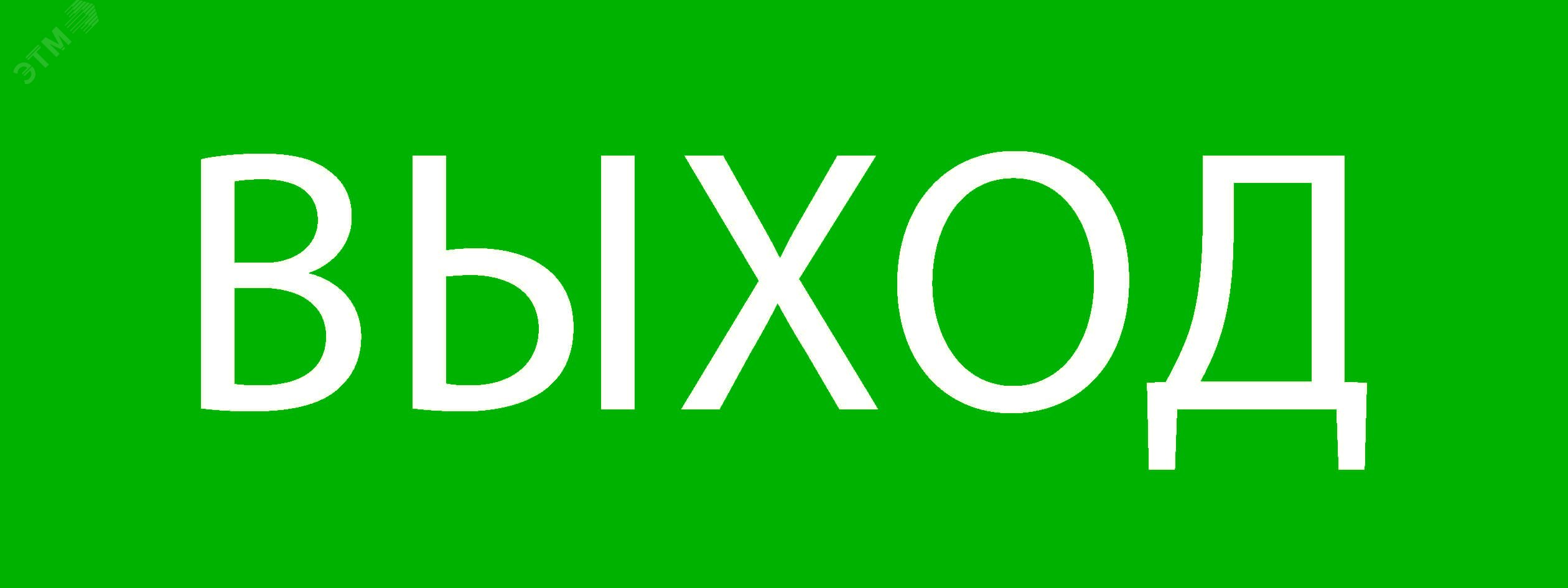 "Пиктограмма ""Выход"" 320х120мм (для EXIT, SAFEWAY-40) EKF"