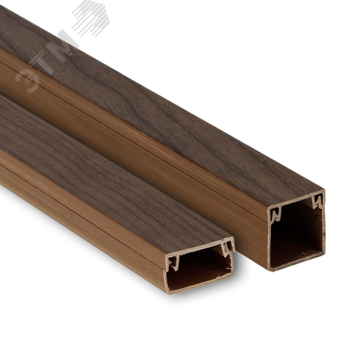 Канал кабельный 12х12 (тём. дерево) -Plast