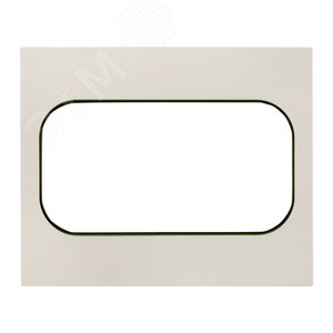 Стокгольм Рамка для розетки 2-местная белая с линией цвета черный