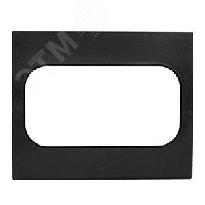 Стокгольм Рамка для розетки 2-местная черная