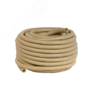 Труба гофрированная ПВХ с зондом под светлое дерево d20мм (25м) Plast PROxima