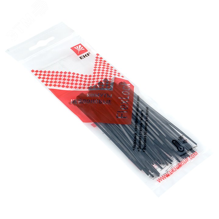 Хомут P6.6 стандартный черный 2.5x100 (50шт) FlexLock PROxima