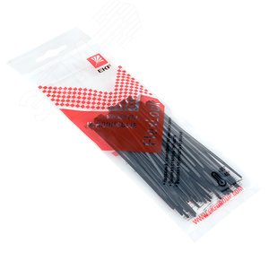 Хомут P6.6 стандартный черный 2.5x100 (50шт) FlexLock PROxima