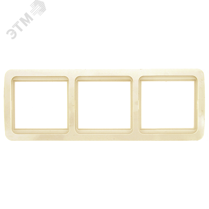 Лондон Рамка 3 поста горизонтальная бежевая