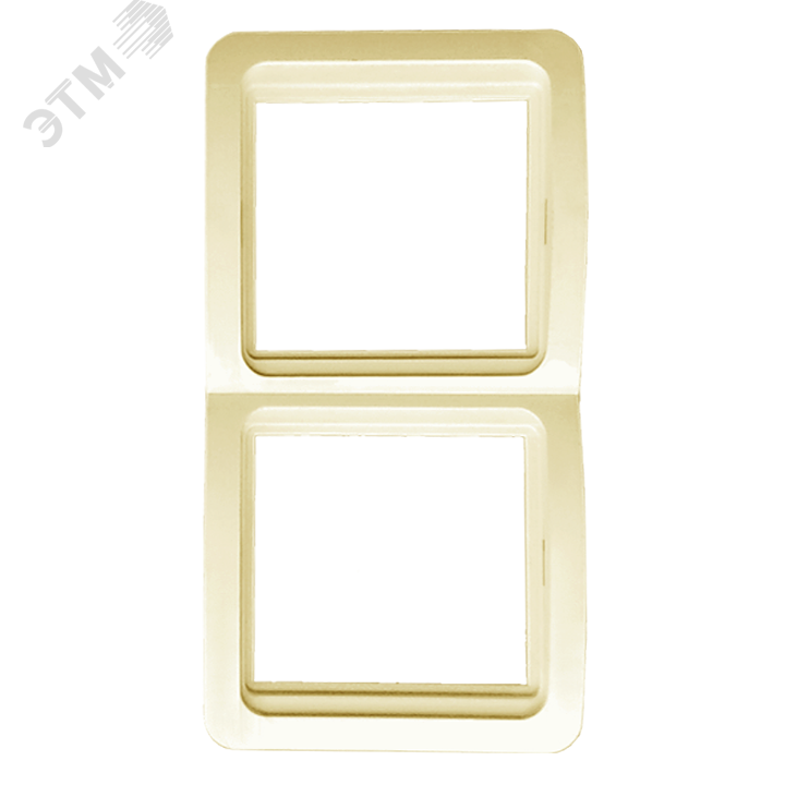 Лондон Рамка 2 поста вертикальная бежевая