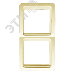 Лондон Рамка 2 поста вертикальная бежевая