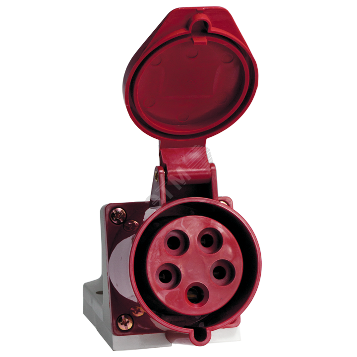 Розетка кабельная 32А 3Р+РЕ+N IP44 на поверхность 380В