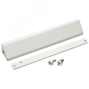 Комплект монтажа для крепления замка AL-200 на L-образном уголке с декоративным кожухом и планкой М200, цвет белый